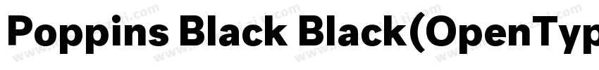 Poppins Black Black(OpenType PostSc字体转换